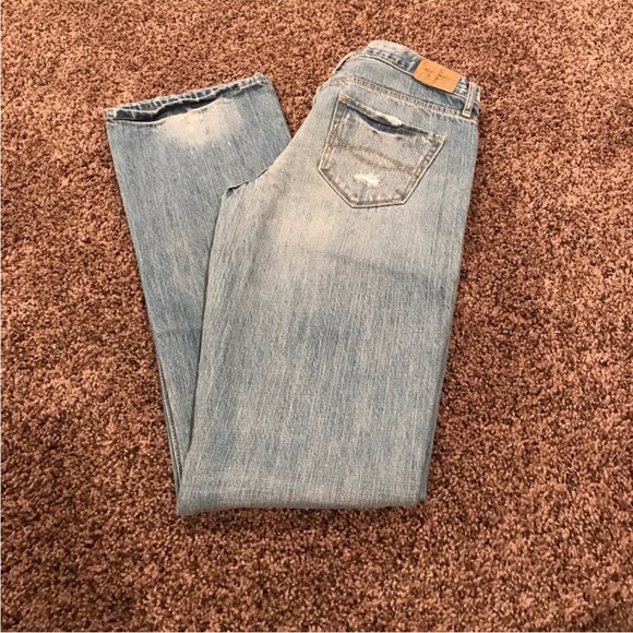 Abercrombie & Fitch Light Blue Jeans Abercrombie & Fitch 4x33.5 0174 - Picture 4 of 4